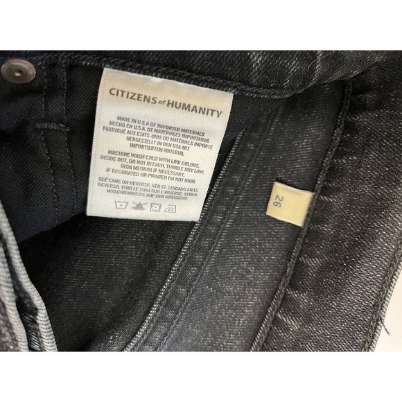 Citizens of Humanity Premium Vintage Olivia High Rise Crop Jeans Size 26 Gray - Picture 13 of 14